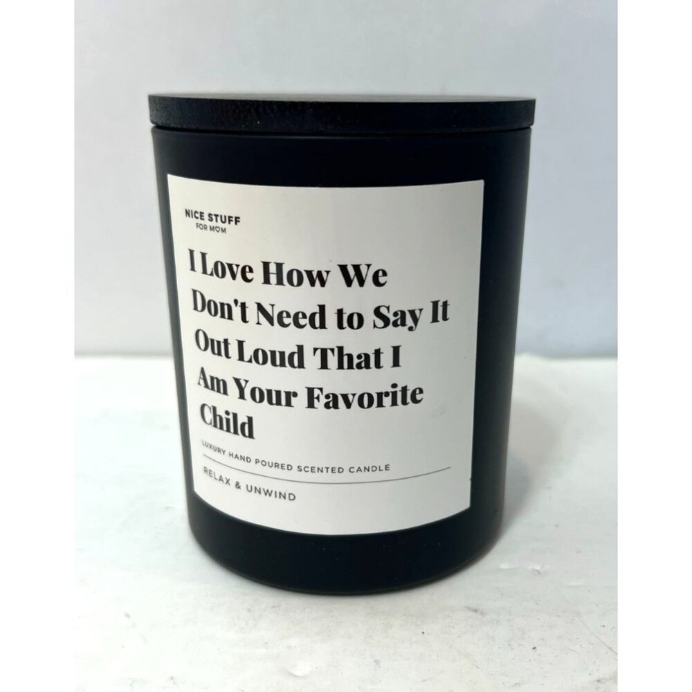You Deserve Nice Stuff Candle Luxury Hand Poured Scented New In Box For Mom